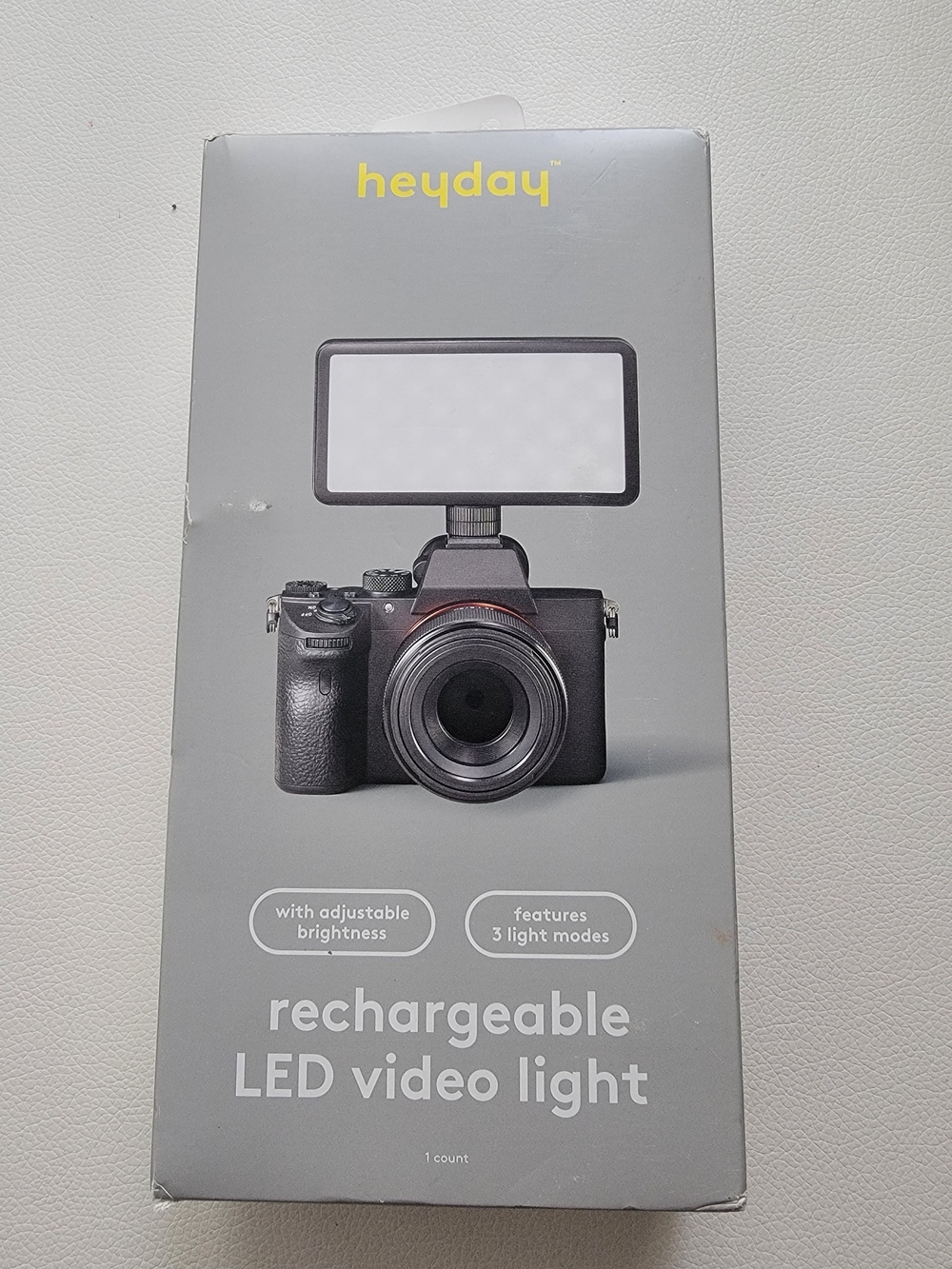 heyday Rechargeable LED Video Light - Black